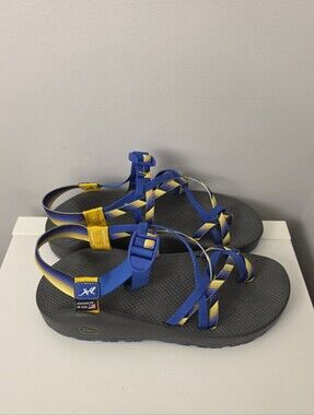Chaco Z2 Classic Mens Sandals Size 10 Custom Blue Rainbow USA Strappy Hiking